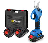 Sécateur électrique Gisam Moteur sans balais 30mm Rechargeable avec 2 Batteries PRISE EU