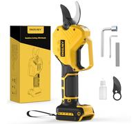 Sécateur électrique pour batterie DeWALT 20V Max, sécateur sans fil deWalt avec moteur sans balais et capacité de coupe de 1,5" pour branches d'arbres, arbustes et tiges (outils uniquement)