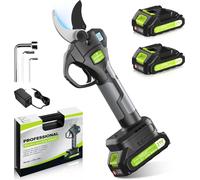 Secateur Electrique Professionnel, 40mm 600W 2Ah Sécateur Électrique sans Fil avec Batterie pour jardin, vergers et vignobles