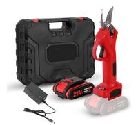 Secateur Electrique Professionnel, Sécateur Électrique Sans Fil 30mm, 2x1300mAh 21V Batteries, Lames SK5, pour la Taille, le Jardinage, les Arbres Fruitiers et le Vignoble Ciseau (1 Batterie)