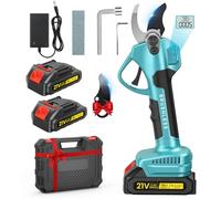Sécateur Électrique Sans Fil 1000W, 4000mAh 35MM Secateur Electrique avec Écran, 2 Réglages Cisailles Électriques avec 2 Batteries de 2,0 Ah, Sécateur pour Jardinage, Arbres Fruitiers, Vignobles