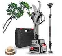 Sécateur électrique sans fil 21V/4.5AH,Élagueur Électrique Alimenté par Batterie,Ciseaux de jardinage électriques/sécateurs à main avec poignée Extensible - Diamètre de coupe 50mm,2Battery