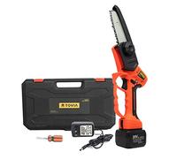 Sécateur électrique sans fil 25 V - 40 mm avec manche d'extension et scie à chaîne de 12,7 cm pour bonsaï et branche