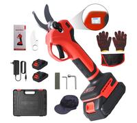 Sécateur Électrique sans Fil 30mm Sécateur Brushless avec 2 Batteries 21V Écran LCD Bypass Sécateur jardin pour Verger Agricole