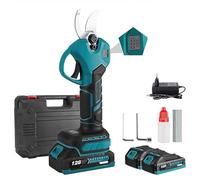Sécateur Électrique sans Fil 30mm, Secateur Electrique Professionnel avec 2x7500mAh 18V Batteries, Ouverture 2 Tailles SK5 Lame Tranchante, Portable Sécateur à Batterie pour le Jardinage et l'élagage