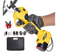 Sécateur Électrique Sans Fil: 35mm Sécateur électrique Portable avec 2 batteries 21 V/2000 mAh, Sécateur à Batterie Portable avec Lame SK7, Secateur electrique sans fil pour Vigne, Olivier, Haies