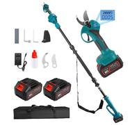 Sécateur Électrique sans Fil 400W, SK5 Lame, avec Batterie 3000mAh et LCD Sécateur électrique, Trois longueurs, 5 angles