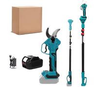 Secateur Electrique Sans Fil 40mm, Sécateur De Jardin Professionnel + Perche Télescopique 2,5M, Moteur Brushless, Compatible Makita