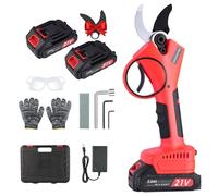 Sécateur Électrique Sans fil 40mm: Secateur Electrique avec Batterie 2 * 2000 mAh, Coupe Branche Electrique pour jardin, oliviers, vignes et arbres fruitiers