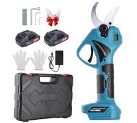 Secateur Electrique Sans Fil 45mm: Sécateur à Batterie 2 * 2000 mAh, Lame SK5, Moteur sans Balais, Sécateur électrique pour Jardinage, Arbres Fruitiers, 4,5 cm