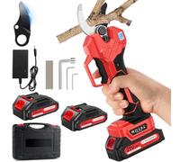 Secateur Electrique Sans Fil, 50mm Secateur Electrique, 1000W Secateur a Batterie 2* 2 Ah, LCD Écran & Lame SK7 Tranchante Sécateur Électrique Sans Fil, Sécateur pour Jardinage, Arbre Fruitier, Vigne