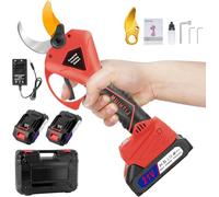 Secateur Electrique Sans Fil 50mm, Secateur Electrique avec 2*Batteries 2000mAh, Moteur Sans Balais, Lame SK7, Écran LCD, Professionnel Sécateur la taille, le Jardinage, les Arbres Fruitiers