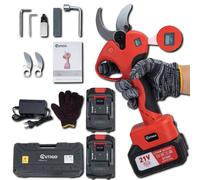 OUTIGO Sécateur Électrique Sans fil, 40mm Secateur Electrique 6000 mAh, Sécateur électrique avec Écran avec 2 Batteries de 3.0Ah pour la taille, le jardinage, les arbres fruitiers et le vignoble