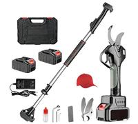 Sécateur Électrique Sans Fil Avec Rallonge De 2,1 M, Coupe-branches Professionnel À Batterie Pour Vergers, Diamètre De Coupe Max. 78 Mm, Fonctionne Sur Batterie.(Two Batteries)