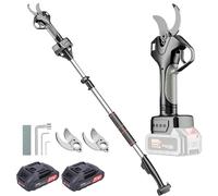 Sécateur électrique sans fil avec tige télescopique, 35 mm, coupe-branches professionnel à batterie pour haies, arbustes et vergers.