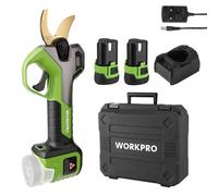 WORKPRO Sécateur Électrique Sans Fil Brushless 12 V, Secateur Electrique avec Écran, Professionnel Sécateur avec 2 Batteries de 2,0 Ah pour Jardins, Branches et Arbres Fruitiers