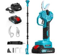Sécateur Électrique Sans Fil Brushless 40mm - Élagueuse Sur Perche 2 5m - Coupe Branches Arbres Fruit Bonsaï - Compatible Makita