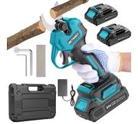 Sécateur Électrique Sans Fil Brushless, BETENST Secateur Electrique 21V avec 2 Batteries 2.0Ah, Lame SK5 Secateur à Batterie, Écran LCD, Pierre à Aiguiser Pour Jardinage, Fruitiers, Arbustes