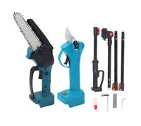 Sécateur électrique sans fil et Mini Tronçonneuse Professionnel avec Rallonge pour Élagage Jardin Lame Acier SK5 Outil de Jardinage Compatible BL1820 30 40