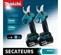 Sécateur électrique sans fil Makita MPP569 18V sans balais, coupe de 25 mm, léger, pour jardin et branches d'arbres MPP569 No Battery-1