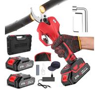 Sécateur Électrique Sans Fil, Secateur Electrique avec 2x7500mAh Batteries, Sécateur électrique avec Écran, Secateur a Batterie, Sécateur Electrique Professionnel Pour Les Jardins, Les Branch (50MM)