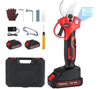 Sécateur Électrique Sans Fil TEENOBrushless 30mm avec LCD,2 * 2000mAh Batteries,Sécateur Lame Convient Pour Les Jardins,Les