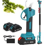 Sécateur électrique sécateur, Batterie électrique sans Fil, Outils de Ciseaux de Jardin avec Tige télescopique de 2 m, Ouverture des Ciseaux 2,5 cm, pour Branches d'arbres, buissons à Fleurs
