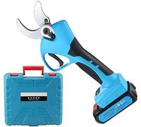 Sécateur électrique, Sécateur De Branches D’Arbre sans Fil De 40 Mm De Diamètre, Tronçonneuse Portable avec 2 Batteries De Secours, Coupe-Bordures De Fleurs De Branches D’Arbres pour Verger