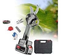 sécateur électrique, Sécateur de jardin 1,7 pouces, taille-haie électrique 21 V, ciseaux électriques sans balais for le jardinage, 2 batteries