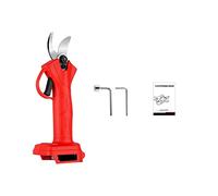 Sécateur électrique, Sécateur électrique sans fil 1000 W, cisaille à main, 4 vitesses, coupe-branches, outil d'aménagement paysager, batterie 18 V(Without Battery)