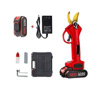 Sécateur électrique, Sécateur électrique sans fil professionnel 48vf batterie Lithium de grande capacité for sécateur électrique(Rot)