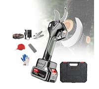 sécateur électrique, Sécateur professionnel sans fil 21 V 2 Ah, élagueur à batterie for jardinage extérieur, arbres et plantes, 2 batteries