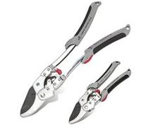 FISHTEC Secateur a Cremaillere Telescopique avec Enclume - Coupe Branche Jusqu'a Ø 20mm - Cisaille de Jardin - Verrouillage de Securite - Lame Acier