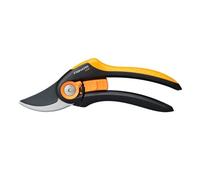 Fiskars Sécateur à Lame Franche, Plus SmartFit, P541, Pour Branches et Rameaux Frais, Revêtement Antiadhésif, Lames en Acier Inoxydable, Longueur : 20,1 cm, Noir/Orange, 1057169