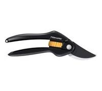 Fiskars Sécateur SingleStep P26 - Lames franches, antiadhésif, 20 cm, Ø coupe 2,2 cm Noir/Orange