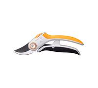 Fiskars Sécateur à Lame Franche PowerLever pour Branches fraîches, Revêtement Antiadhésif, Lames/Poignées en aluminium, Noir/Orange, Plus, P751, 1057172