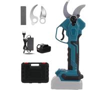 Sécateur sans fil 10-40mm,Secateur Electrique Professionnel avec Écran LCD,4 Vitesses Réglage,SK5 Lame,Coupe Branche Jardinage les Arbres Fruitiers et le Vignoble (1 Batterie)