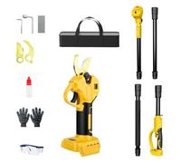 Sécateur sans fil avec barre, 2 en 1, sans fil, compatible avec batterie DeWalt 20 V Max, diamètre de coupe de 30 mm, pour jardin et arbre (sans batterie)