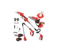 Sécateur sans fil et tronçonneuse sans fil de 6 pouces 2 en 1 500 W | Scie élagueuse électrique télescopique, barre d'extension de 135 cm, élaguer les arbres, la cour de jardin