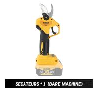 Sécateur sans fil sans balais Dewalt 18 V : l'outil idéal pour une coupe d'arbres fruitiers et de branches sans effort et précise dans votre jardin - Type NO Battery