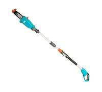 Sécateur sans fil télescopique TCS 20/18 V P4A Gardena, sans batterie : Élagueuse d'une portée maximale de 4 m, longueur de la lame 20 cm, tête inclinable, avec sangle (14770-55)