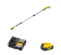Sécateur sur perche XR 18V DCMPP569N-XJ + 1 batterie 18V 5 Ah + chargeur DCB1104-QW DEWALT