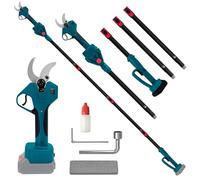 Sécateur télescopique 2 en 1 Makita 18 V, ouverture maximale 65 mm, diamètre de coupe 40 mm, tige d'extension 2,2 m