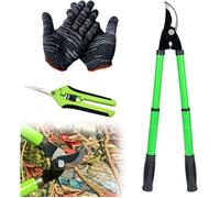 Sécateur télescopique ciseaux de jardin coupe branches avec sécateur à raisin et gants pour branches haies taille de jardinage