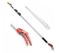 Secateur Telescopique,Echenilloir Télescopique,Coupe Branche Télescopique,Coupe Branche,Longueur Réglable De 1,2 m à 2,2 m,Sécateur Télescopique Pour La Taille Aérienne Et La Cueillette Des Fruits