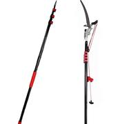 Sécateur télescopique professionnel avec lame de coupe SK5 - Sécateur à perche extensible, scie d'élagage à longue portée pour le jardinage