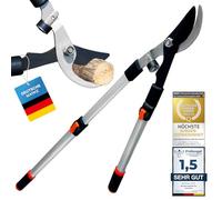 Sécateur télescopique Sécateur de jardin avec lame forgée en acier inoxydable et poignées télescopiques en aluminium