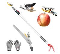 Sécateur Télescopique Sécateur de Jardin Télescopique Extensible Multifonction 1.3 à 2.2 m pour travailler sur de longues distances lame de scie outil jardin multifonction