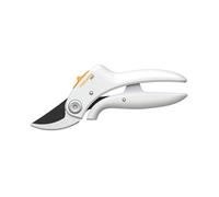 Fiskars Sécateur à lame franche bypass P57 pour branches tendres jusqu'à Ø 2 cm, Longueur : 18 cm, Poids: 140 g, Blanc/Orange, FiberComp/Acier, Light, 1026916