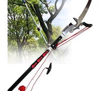 Sécateurs à longue portée, Scie à perche télescopique professionnelle, scie d'élagage extensible en hauteur, outils de coupe for couper les branches et feuilles 24 pieds(24ft)